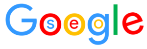 Googles logo med SEO inkorporeret